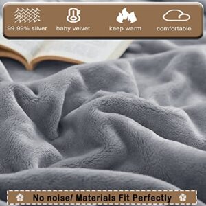 VAJOOCLL Faraday Blanket Cotton Protection Blanket for Beds, Couches, Pregnancy and Babies Belly Faraday Blanket, (B-47IN * 55IN)