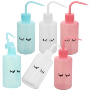 iplusmile safety wash bottle 6pcs plastic squeeze tattoo washing bottle water bottle succulent watering rinse bottle for lab tattoo irrigation supplies 250ml