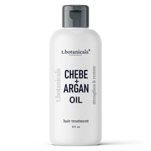 Chebe Argan Oil and Chebe Leave In Hair Conditioner Bundle for Hair Growth Bundle (Unscented), 8 oz. Each