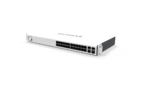 netgear 28-port gigabit ethernet insight managed smart cloud switch (gc728x) - with 2 x 1g sfp and 2 x 10g sfp+, desktop/rackmount (renewed)