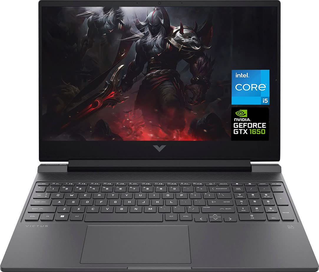 HP Victus Gaming Laptop 2023 Newest, 15.6" FHD 144 Hz Display, 12th Gen Intel-Core i5-12450H, 16GB RAM, 1TB SSD, NVIDIA GeForce GTX 1650 Graphics, Wi-Fi 6, Windows 11 Home, Bundle with Cefesfy