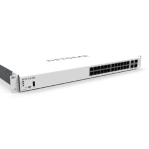 NETGEAR 28-Port Gigabit Ethernet Insight Managed Smart Cloud Switch (GC728X) - with 2 x 1G SFP and 2 x 10G SFP+, Desktop/Rackmount (Renewed)