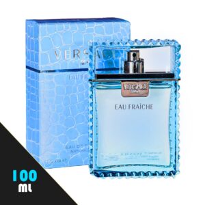 Eau Fraiche Cologne for Men 3.4 oz.EDT Spray - Gift Set Pack With Lavender Soy Candle, Car Air Fresheners, and Empty Travel Perfume Atomizer