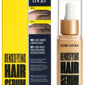 Babe Original Locks Densifying Hair Serum for Men and Women, Promotes Thickness in Thinning Hair & Hair Loss