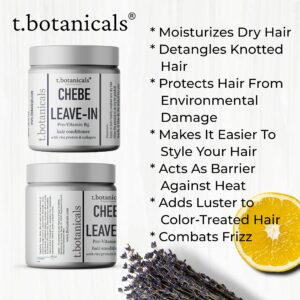 Chebe Argan Oil and Chebe Leave In Hair Conditioner Bundle for Hair Growth Bundle (Unscented), 8 oz. Each