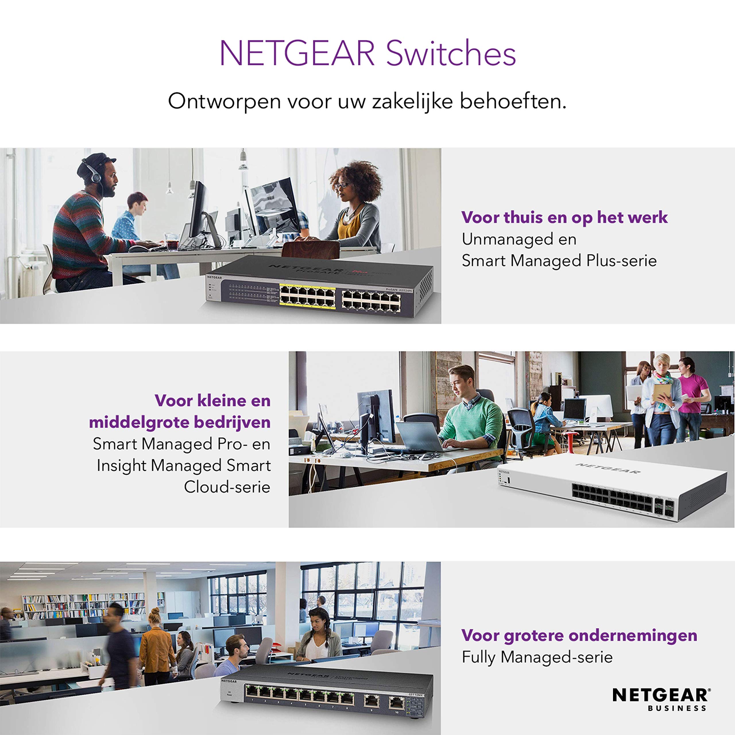 NETGEAR 28-Port Gigabit Ethernet Insight Managed Smart Cloud Switch (GC728X) - with 2 x 1G SFP and 2 x 10G SFP+, Desktop/Rackmount (Renewed)