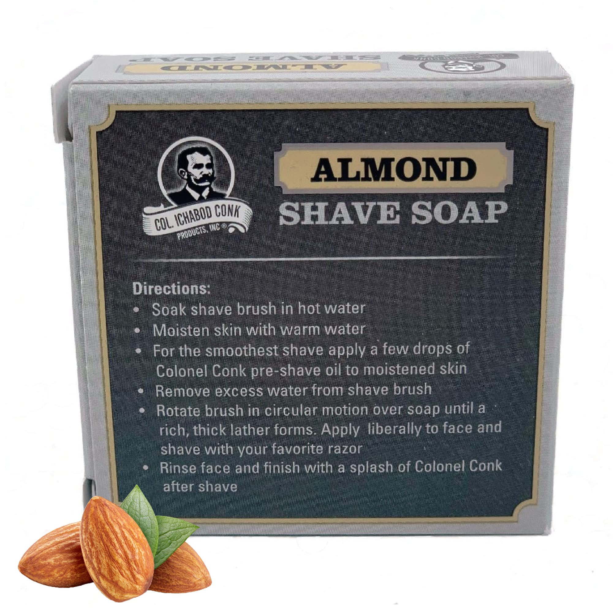 COL CONK ALMOND SHAVE SOAP