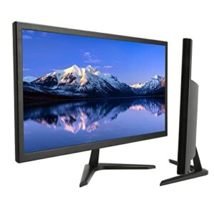 Kufoo Desktop Monitor, HD VGA Input 100‑240V 16:9 1920x1080 Home Computer Monitor 23.8 Inch (US Plug)