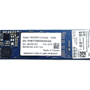 Solid State Drive 0X1NJ 00X1NJ TW-00X1NJ Compatible Replacement Spare Part for Intel MEMPEK1W016GA 16GB M.2 2280 PCIe 3.0 x2 NVMe Optane Memory SSD