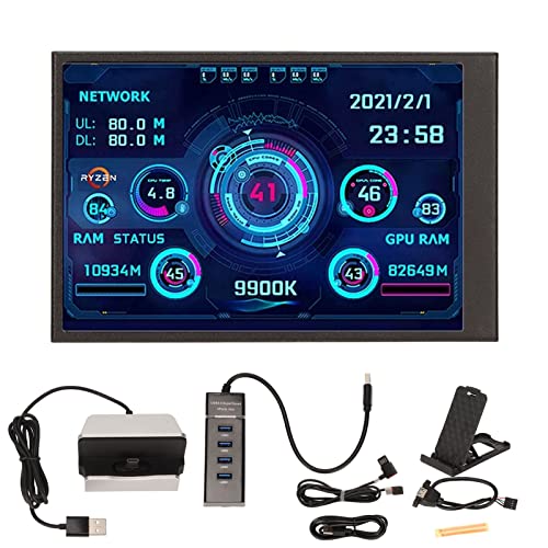 Hosi PC Temperature Display Screen, Detailed Information PC CPU Data Monitor for CPU