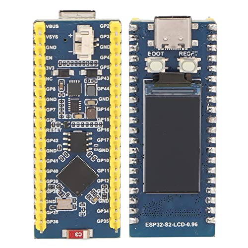 Hosi Development Board Micro Controller, 2.4 GHz WiFi Microcontroller Mini Development Board Colored IPS LCD Display for C C