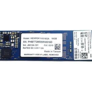 Solid State Drive 0X1NJ 00X1NJ TW-00X1NJ Compatible Replacement Spare Part for Intel MEMPEK1W016GA 16GB M.2 2280 PCIe 3.0 x2 NVMe Optane Memory SSD