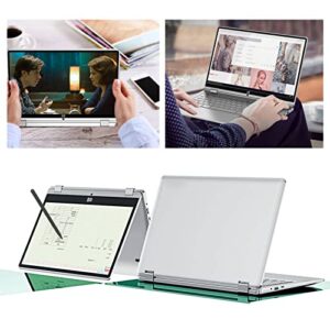 Hosi Laptop Computer, 16GB RAM 1TB ROM 13.3 Inch Laptop 100‑240V 360 Degree Convertible 2.4G 5G WiFi IPS Touch Screen (16+1TB US Plug)