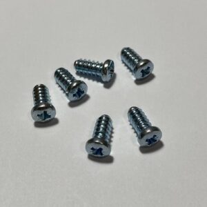 part number 109067 (6 pack) euro screw flat cx steel 12mm for ikea furniture hardware