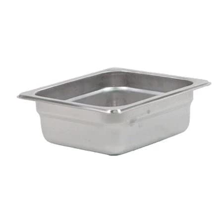 1/6 Size 2 1/2 in Steam Table Pan, PK-2