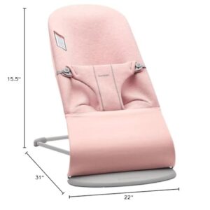 BabyBjörn Bouncer Bliss, 3D Jersey, Dusty Pink