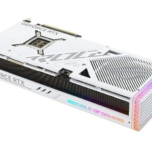 ASUS ROG Strix GeForce RTX™ 4090 White OC Edition Gaming Graphics Card (PCIe 4.0, 24GB GDDR6X, HDMI 2.1a, DisplayPort 1.4a)