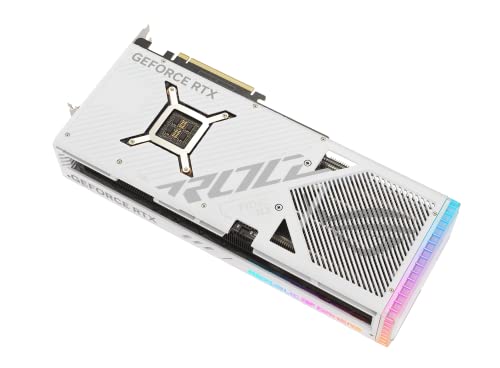 ASUS ROG Strix GeForce RTX™ 4090 White OC Edition Gaming Graphics Card (PCIe 4.0, 24GB GDDR6X, HDMI 2.1a, DisplayPort 1.4a)