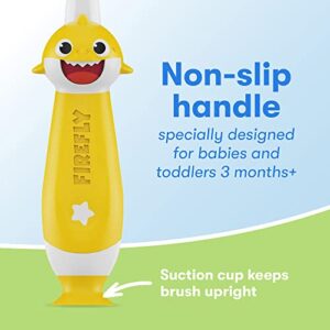 FIREFLY First Firefly Training Light Up Toothbrush, Baby Shark, Yellow