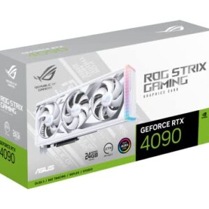 ASUS ROG Strix GeForce RTX ™ 4090 White Edition Gaming Graphics Card (PCIe 4.0, 24GB GDDR6X, HDMI 2.1a, DisplayPort 1.4a)