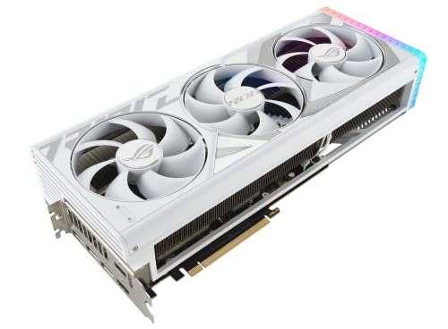 ASUS ROG Strix GeForce RTX™ 4090 White OC Edition Gaming Graphics Card (PCIe 4.0, 24GB GDDR6X, HDMI 2.1a, DisplayPort 1.4a)