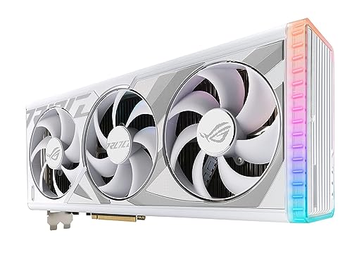 ASUS ROG Strix GeForce RTX™ 4090 White OC Edition Gaming Graphics Card (PCIe 4.0, 24GB GDDR6X, HDMI 2.1a, DisplayPort 1.4a)