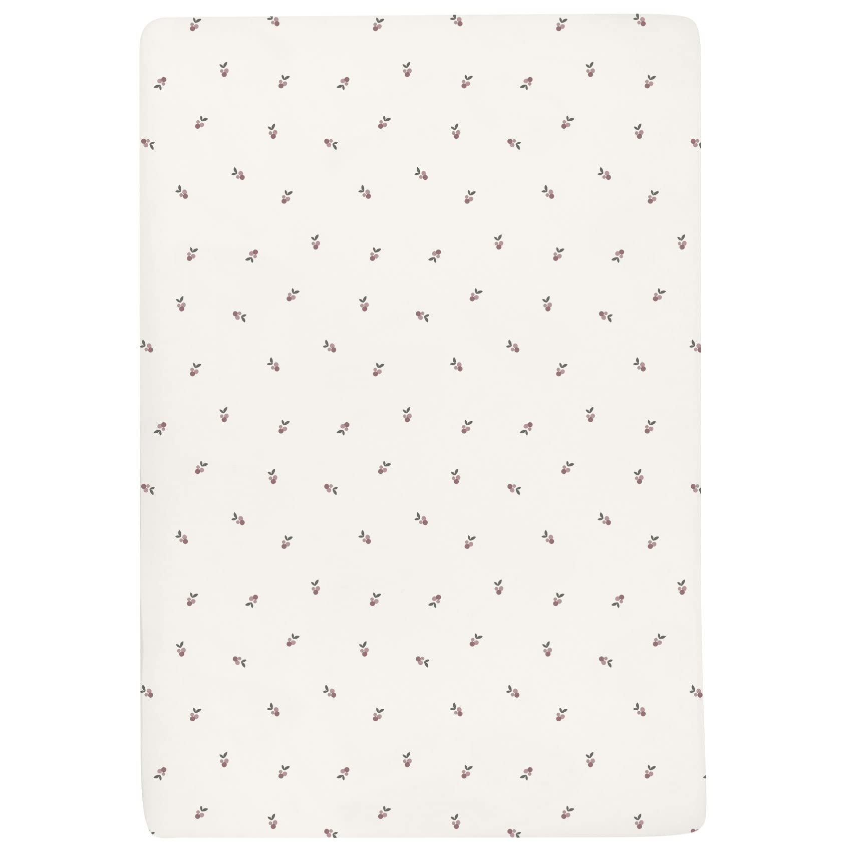 Ely's & Co. Patent Pending Waterproof Crib Sheet | Toddler Sheet Set - 2 Pack Berry and Cluster Dot (Lavender)