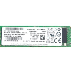 Solid State Drive XHFF7 0XHFF7 KR-0XHFF7 Compatible Replacement Spare Part for Dell SK Hynix PC300 HFS256GD0MND 256GB PCI Express 3.0 x4 MLC NVMe M.2 2280 Internal SSD