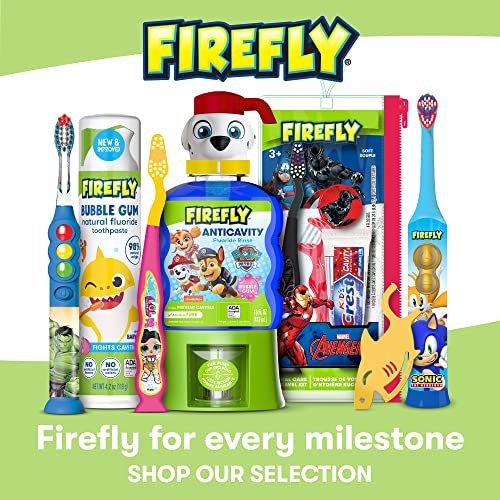 FIREFLY First Firefly Training Light Up Toothbrush, Baby Shark, Yellow