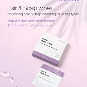 Junivuni hair scalp wipe - Soothe and Revive: Scalp Care Hair Cleansing Wipes - Refresh your hair, anywhere, anytime - Great for Braids, Dread hairstyles