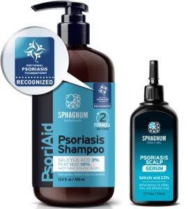 severe flaky psoriasis natural serum and shampoo 13.5 fl oz with salicylic acid set