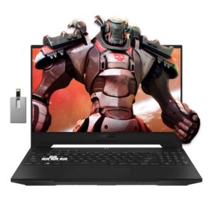 asus 2022 tuf dash 15.6' 144hz gaming laptop, intel 12th core i7-12650h, 32gb ddr5 ram, 2tb pcie ssd, nvidia geforce rtx 3070 graphics 8gb, backlit keyboard, win 11 pro, black, usb card, | (asus tuf)