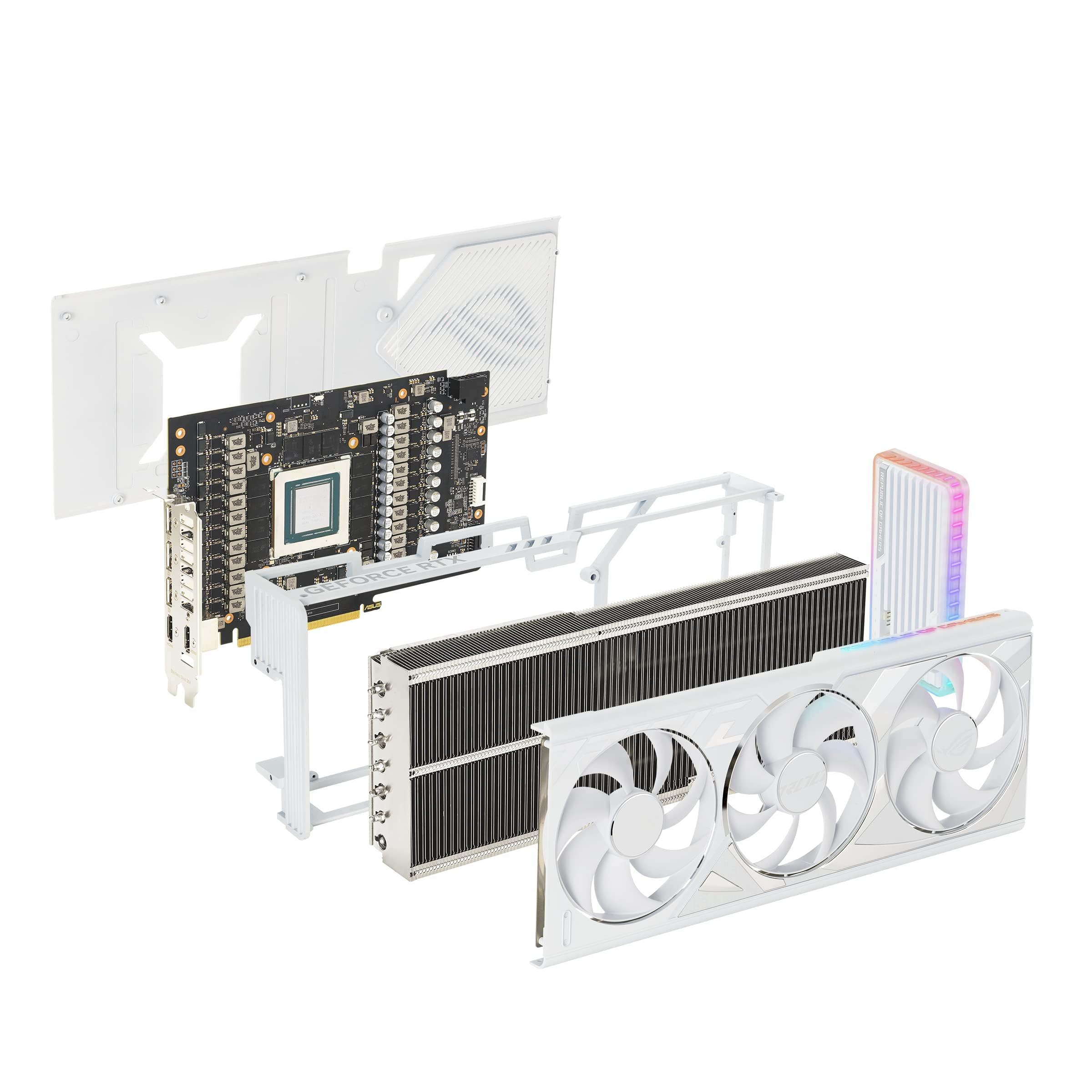 ASUS ROG Strix GeForce RTX™ 4090 White OC Edition Gaming Graphics Card (PCIe 4.0, 24GB GDDR6X, HDMI 2.1a, DisplayPort 1.4a)