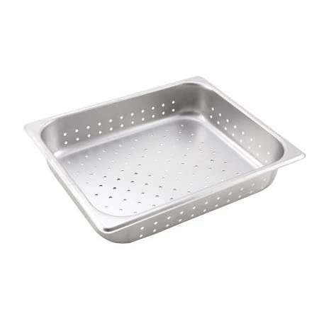 1/2 Size 2 1/2 in Perforated Steam Table Pan