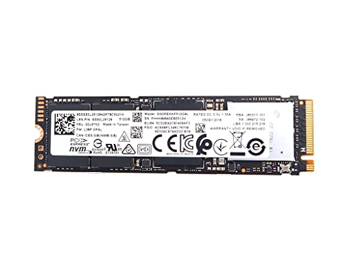 Solid State Drive SSS0L25129 8SSSS0L25129 Compatible Replacement Spare Part for Lenovo Intel 7600p SSDPEKKF512G8L 512GB PCI Express 3.1 x4 TLC NVMe M.2 2280 Internal SSD