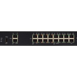 Cisco RV345P VPN Router | 16 Gigabit Ethernet (GbE) Ports | PoE | Dual WAN | Limited Lifetime Protection (RV345P-K9-NA) (Renewed)