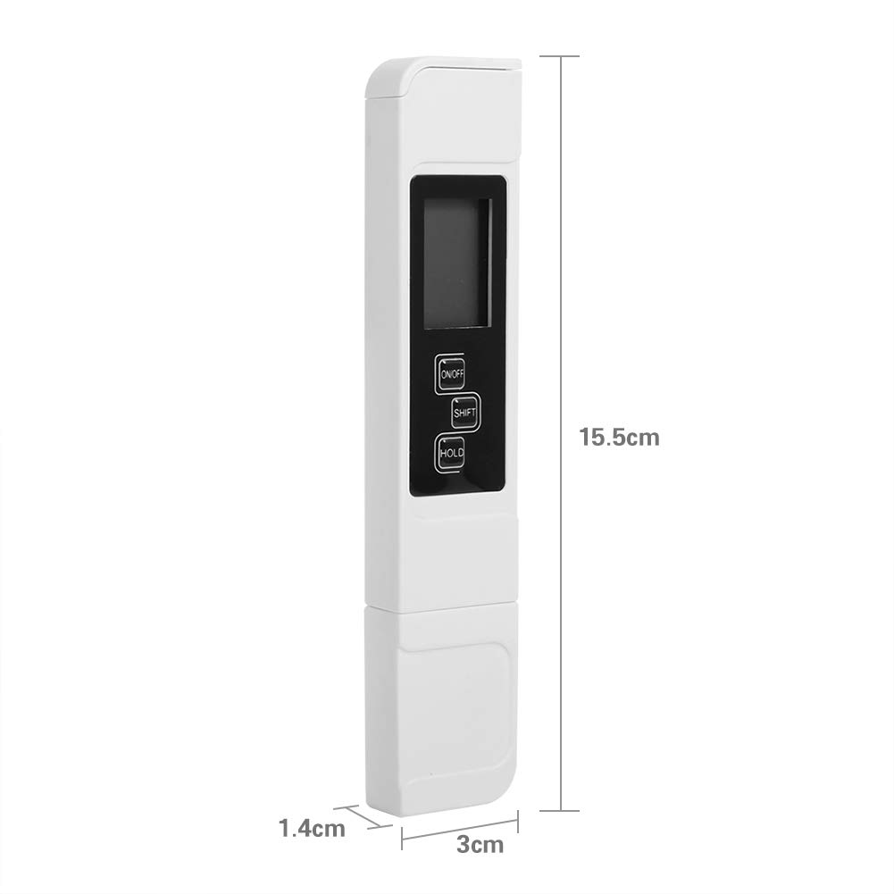 GLOGLOW Portable Water Quality Tester, Digital Water Quality Tester, for Aquarium Laboratory in Water Plant Aquaculture Farms Industrial Wastewater Swimming Pool