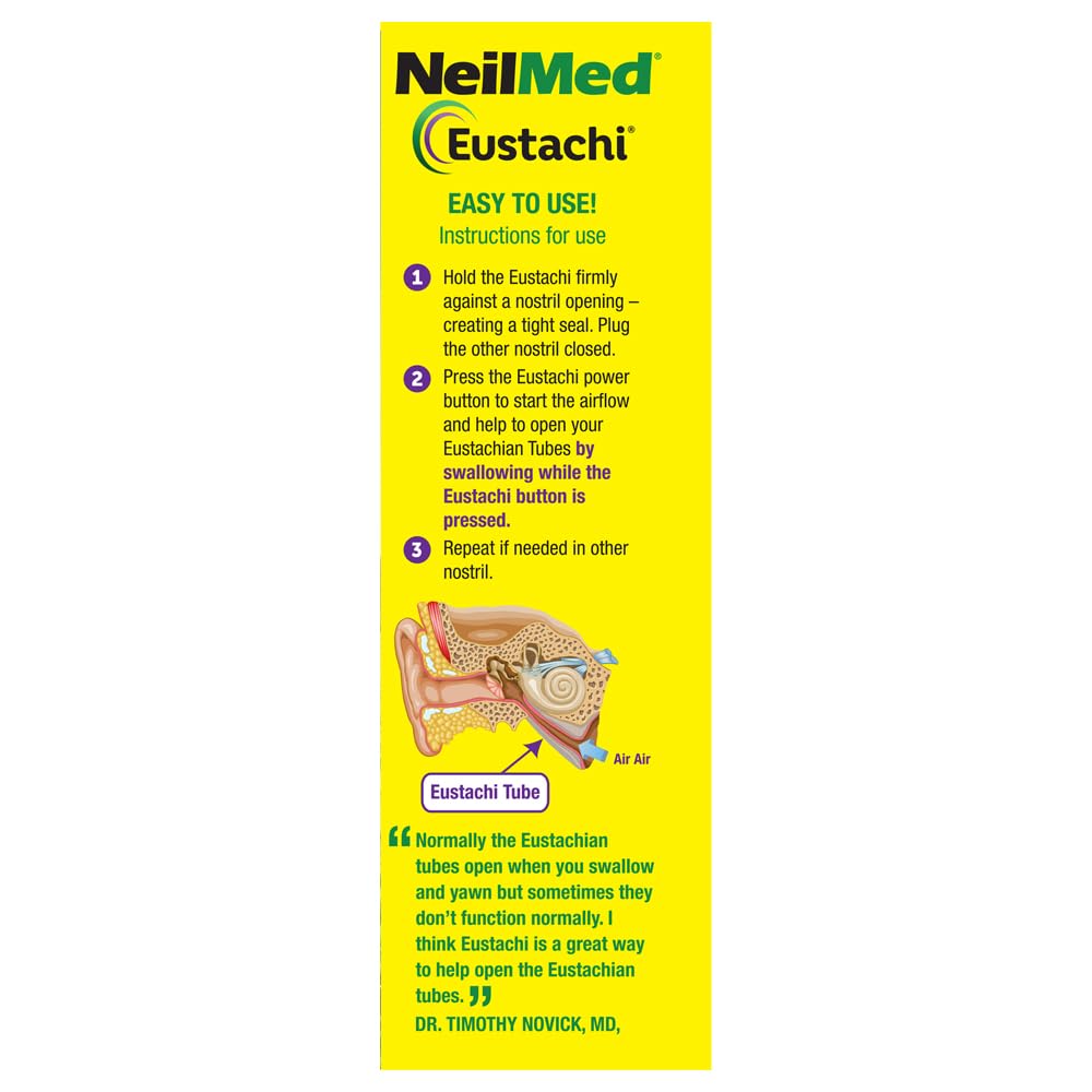 NeilMed Eustachi-Eustachian Tube Exercise-Pop Blocked Ears Safely. Helps Relieve Ear Pressure