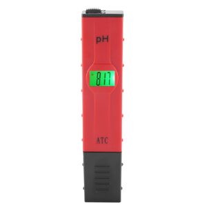 gloglow ph tester, auto temperature compensation ph meter pen, for aquarium food beverage school laboratories drinking water