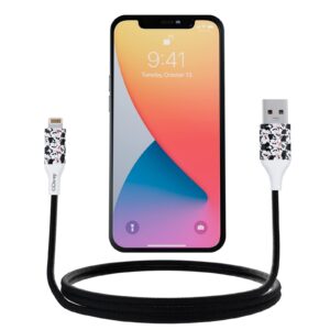 disney mickey mouse 6ft replacement iphone charger fast charging – mfi certified braided usb charging cable high speed data sync compatible with android,macbook,google and more