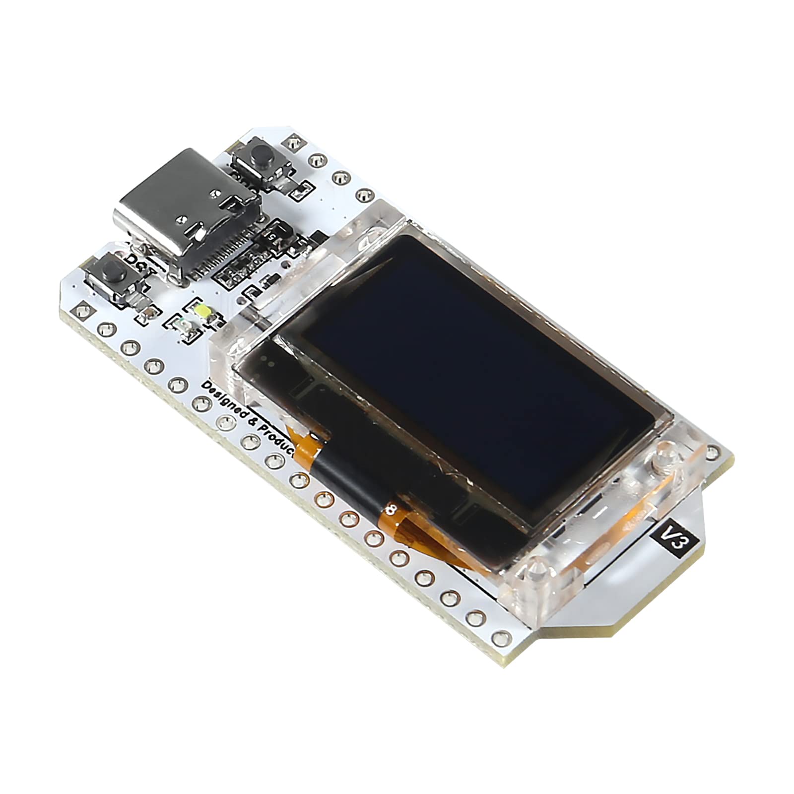 AITRIP 1PCS Type-C ESP-32 0.96 Inch ESP32 OLED WiFi Kit V3 Blue OLED Display WiFi+Bluetooth CP2012 Chip Development Board Compatible with Arduino ESP8266 NodeMCU