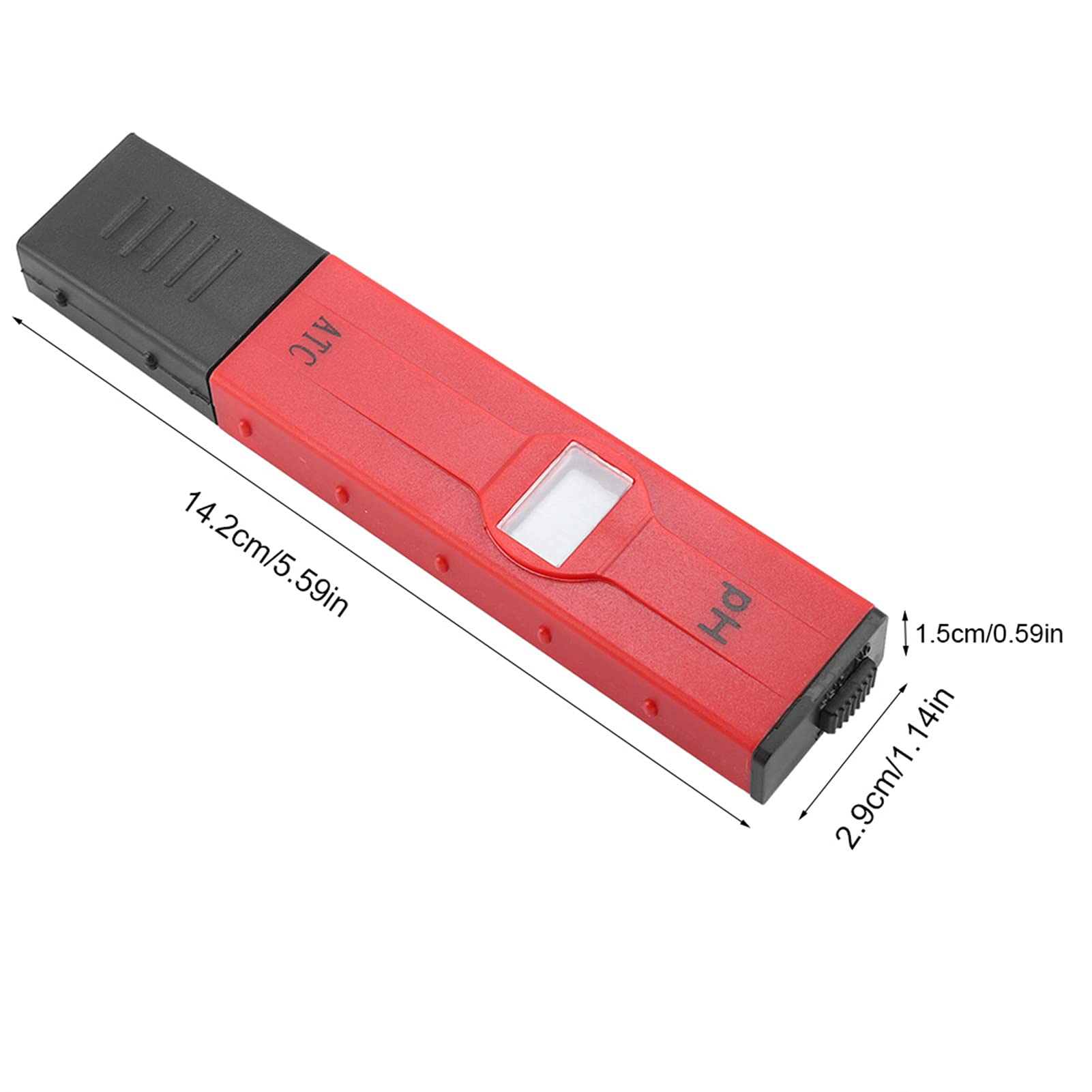 GLOGLOW PH Tester, Auto Temperature Compensation PH Meter Pen, for Aquarium Food Beverage School Laboratories Drinking Water