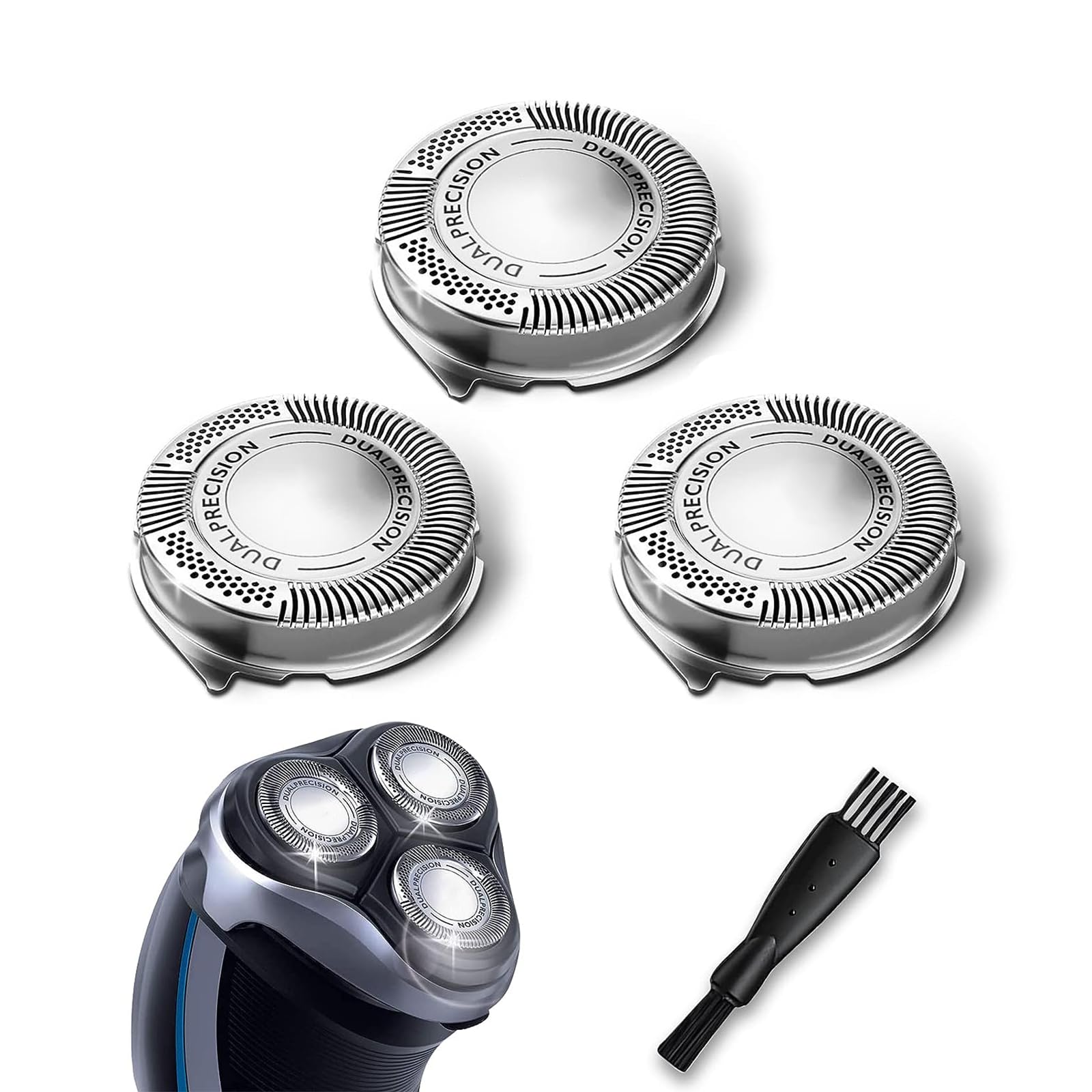 HQ8 Replacement Heads for Philips Norelco Aquatec Shavers, Razor Blades for AT810 AT880 PT720 Heads, 3PCS