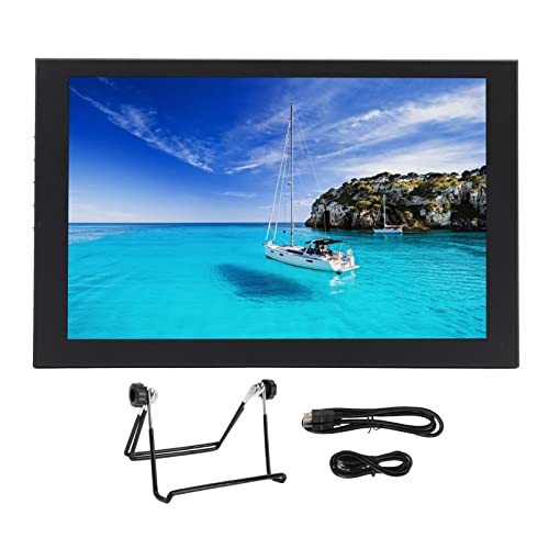 Garsentx 10.1in Capacitive Display, HDMI VGA Input, Dual Speakers, Touch Screen, 3.5mm Headphone Jack with Bracket, Menu Multifunction for DVRS