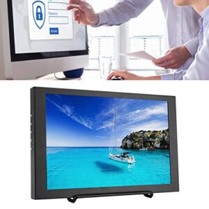 Garsentx 10.1in Capacitive Display, HDMI VGA Input, Dual Speakers, Touch Screen, 3.5mm Headphone Jack with Bracket, Menu Multifunction for DVRS