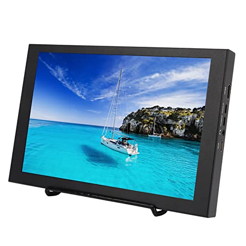 Garsentx 10.1in Capacitive Display, HDMI VGA Input, Dual Speakers, Touch Screen, 3.5mm Headphone Jack with Bracket, Menu Multifunction for DVRS