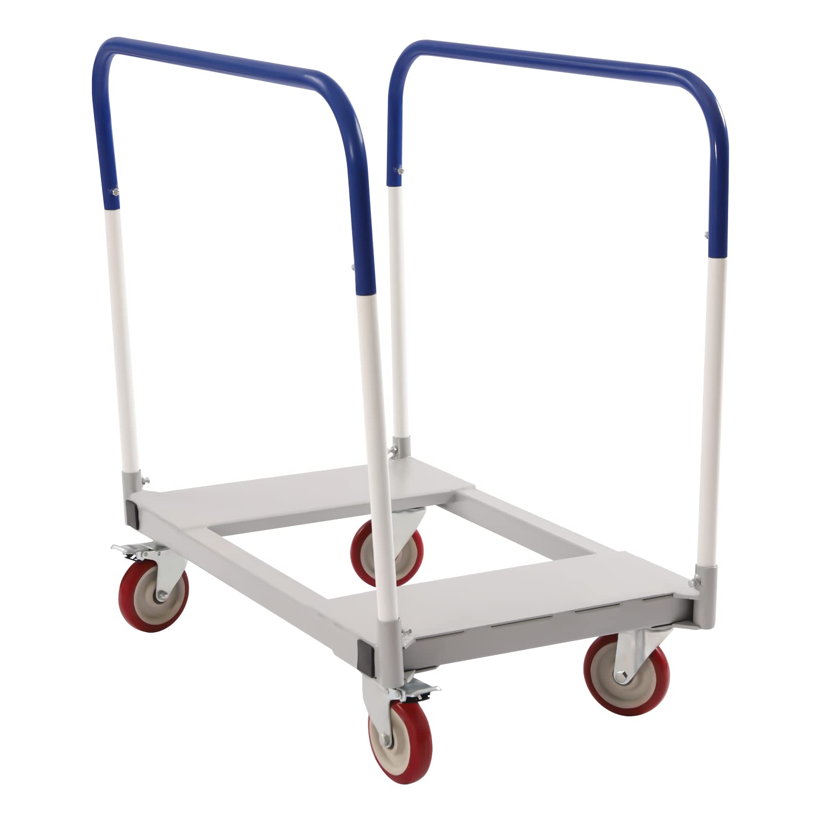 Panel Cart Dolly, 20" W x 35" H Panel Truck Cart with Steel Frame, Heavy Duty Platform Truck Cart with 1500 lbs Capacity and 5 inch Casters for Factory Warehouses, Garage, Workshop (35 x 20 in)