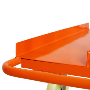 Heavy Duty Drywall Sheet Cart & Panel Dolly 1600lbs Load Capacity,Panel Service Cart,Casters with Brake,Orange+New