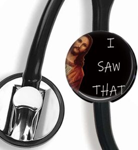 i saw that stethoscope tag,steth id tag,nurse badge,stethoscopetag