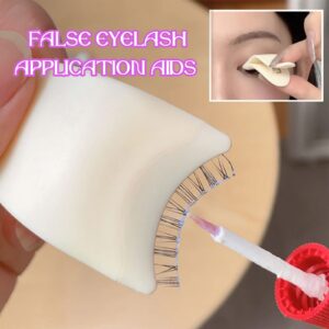 YEJAHY Eyelash Brush Tool, Makeup Cosmetic Eyelash Tool, Eyelash Curler, Mascara Guard, Reusable Makeup Helper for Assist Comb Brush Guard Eyelashes